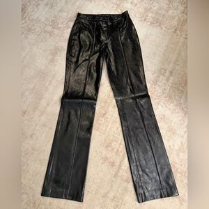 Patent leather pants